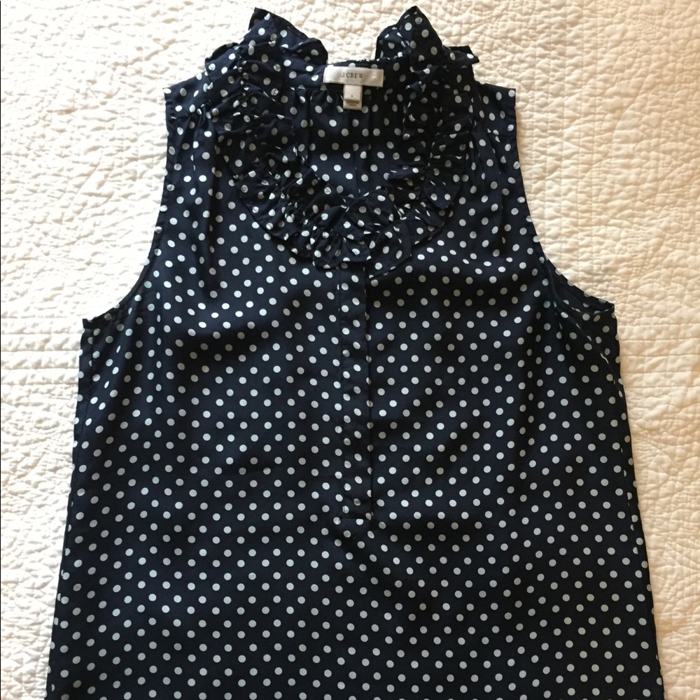 J. Crew Sleeveless Silk Blouse